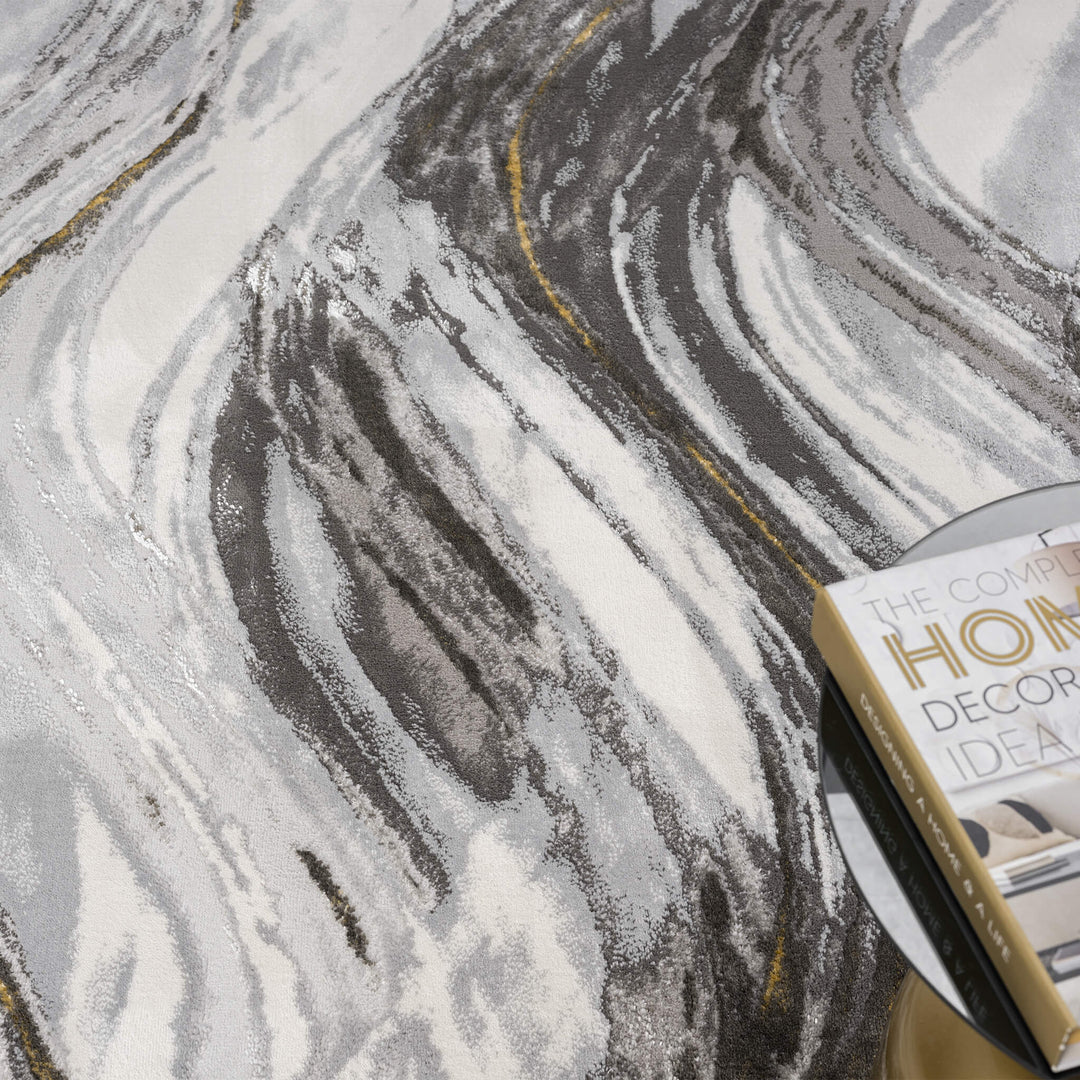 Aurelia Wave Slate Rug