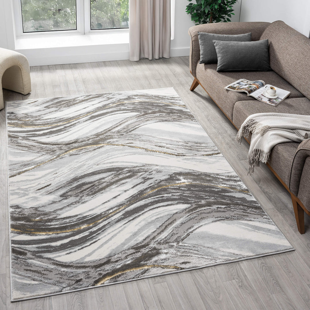 Aurelia Wave Slate Rug