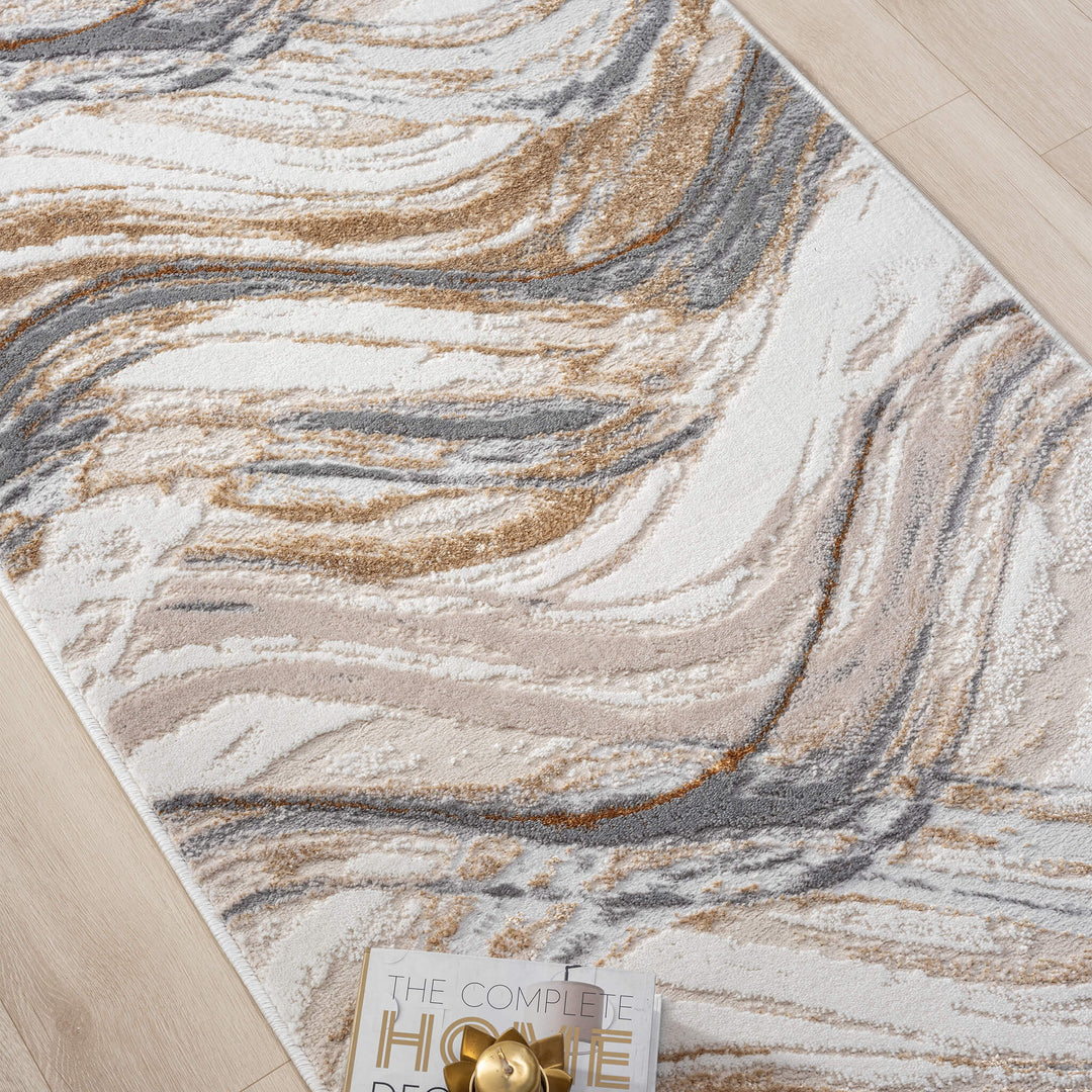 Aurelia Wave Terra Runner Rug