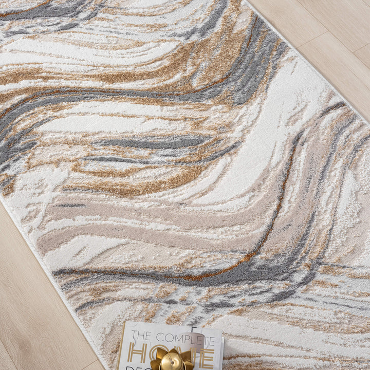 Aurelia Wave Terra Runner Rug