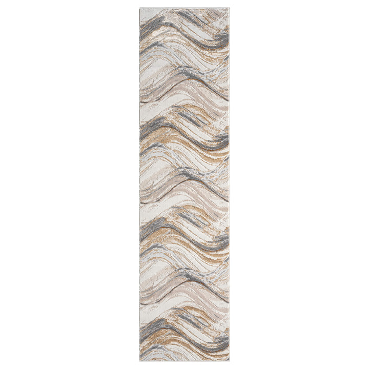 Aurelia Wave Terra Runner Rug