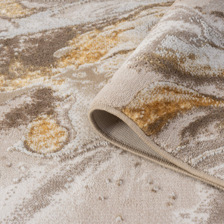 Aurelia Marbled Gold Rug