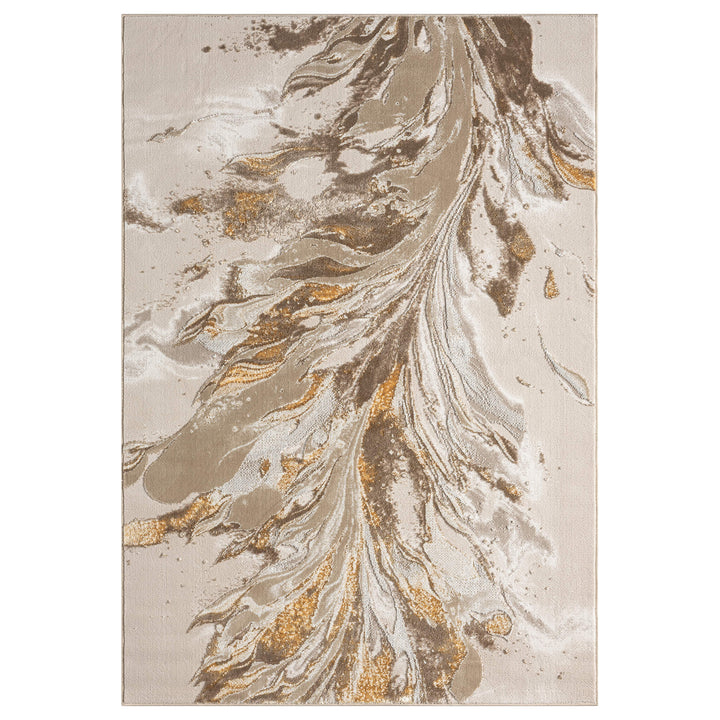 Aurelia Marbled Gold Rug