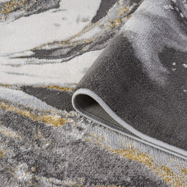 Aurelia Marbled Slate Runner Rug
