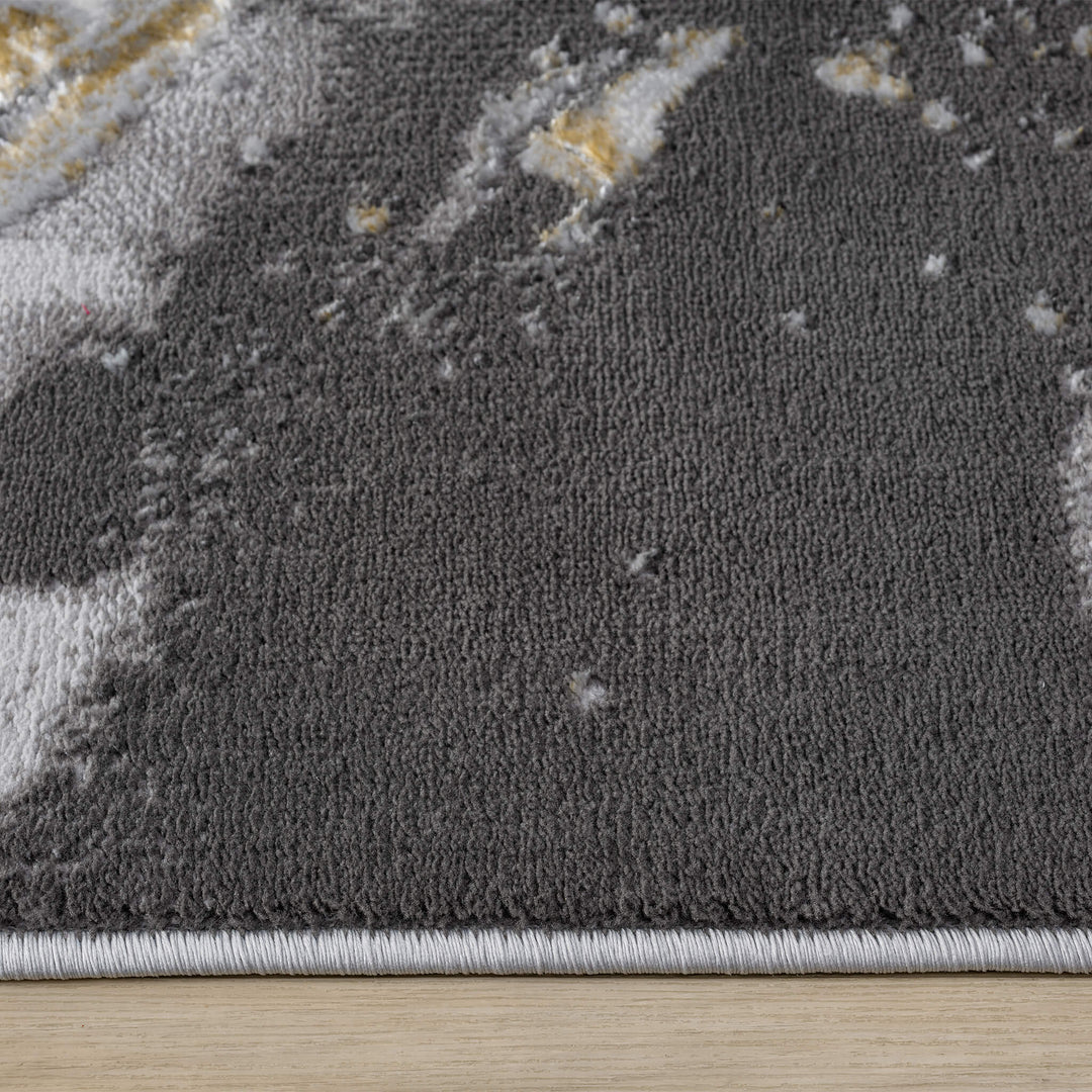 Aurelia Marbled Slate Runner Rug