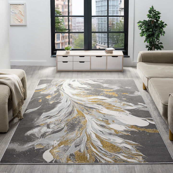 Aurelia Marbled Slate Rug