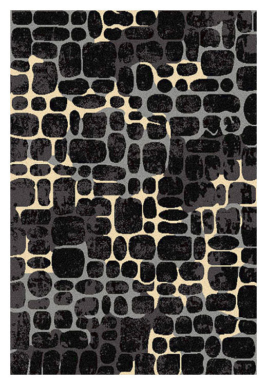 Affordable 2013 Black Modern Rug