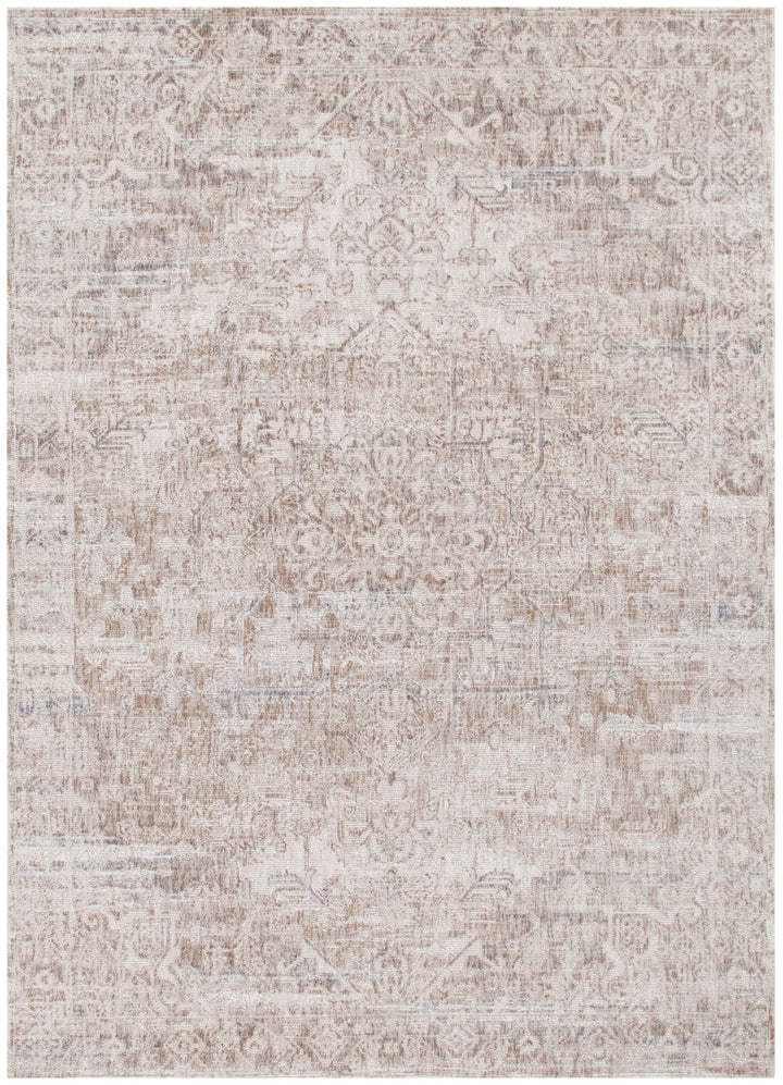 Solenne Beige & Blue Distressed Vintage Rug