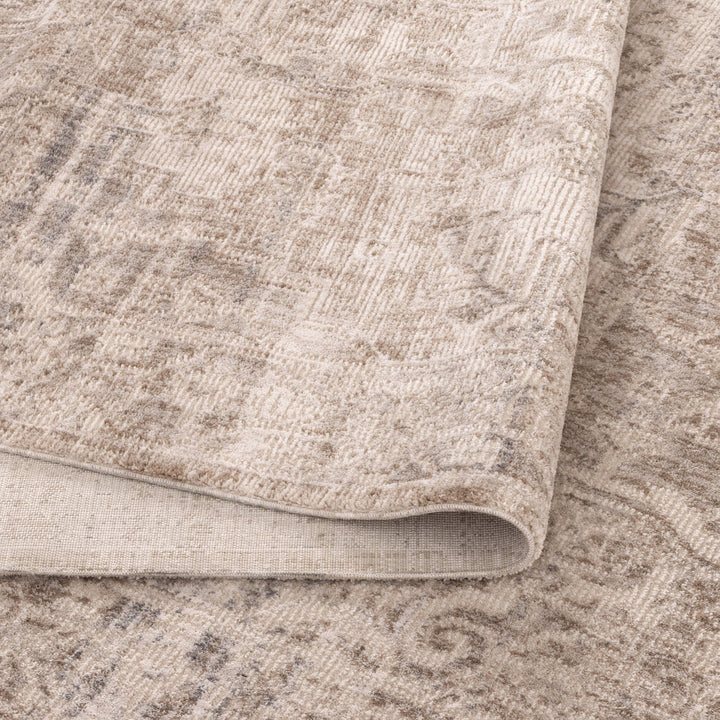 Solenne Beige & Blue Distressed Vintage Rug