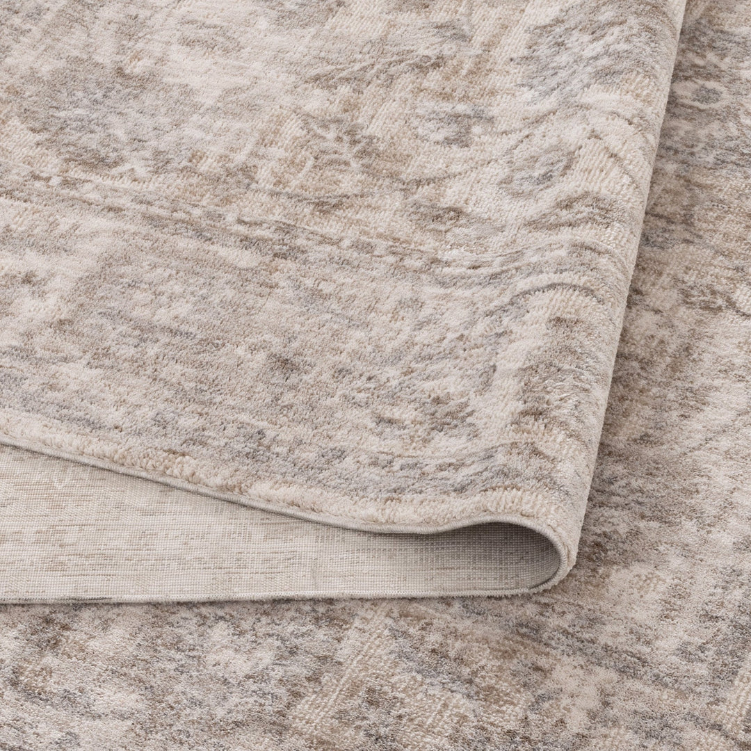 Solenne Beige & Blue Transitional Rug