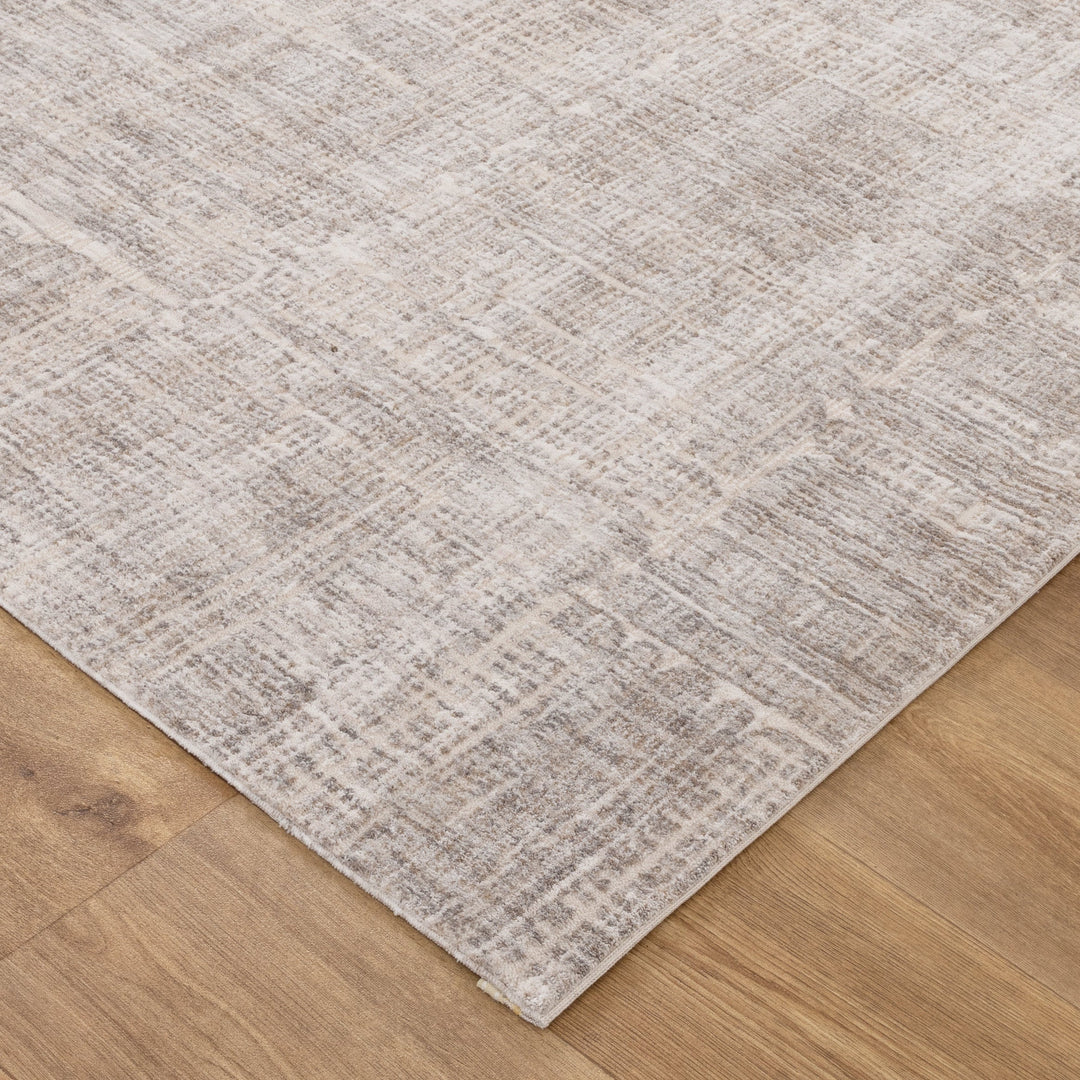 Solenne Beige Abstract Rug