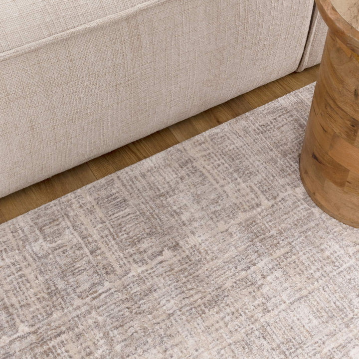 Solenne Beige Abstract Rug