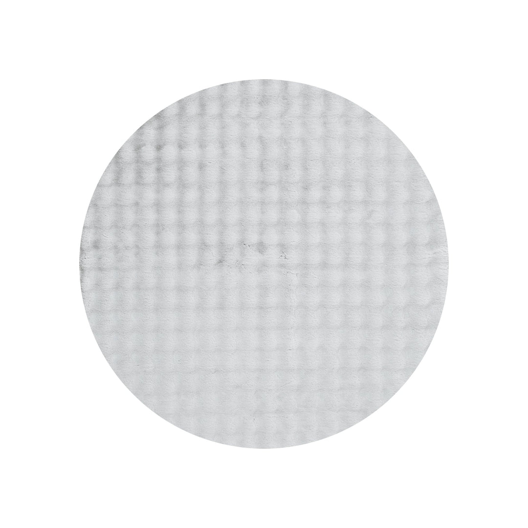 Purity Washable Round Rug Silver