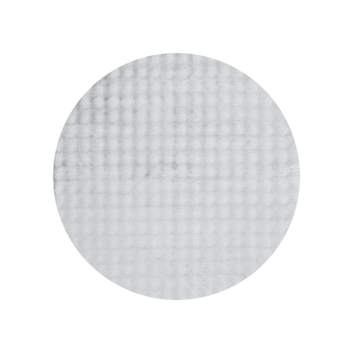 Purity Washable Round Rug Silver