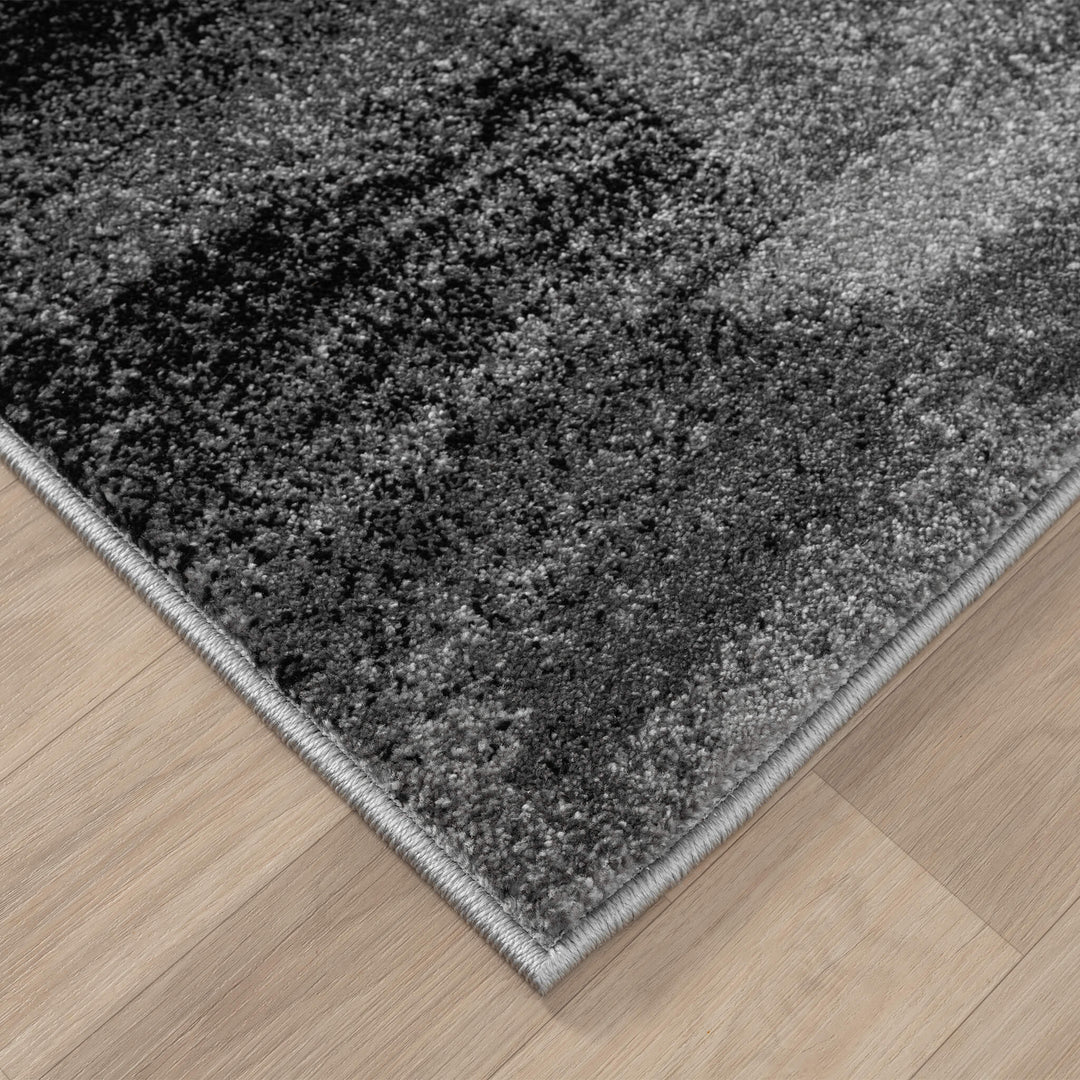 Metro Grid Block Grey Rug