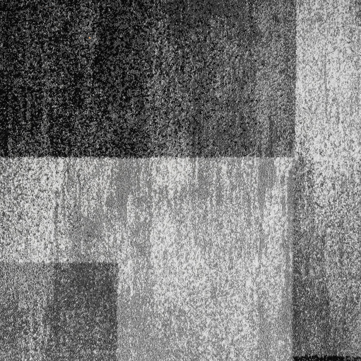 Metro Grid Block Grey Rug