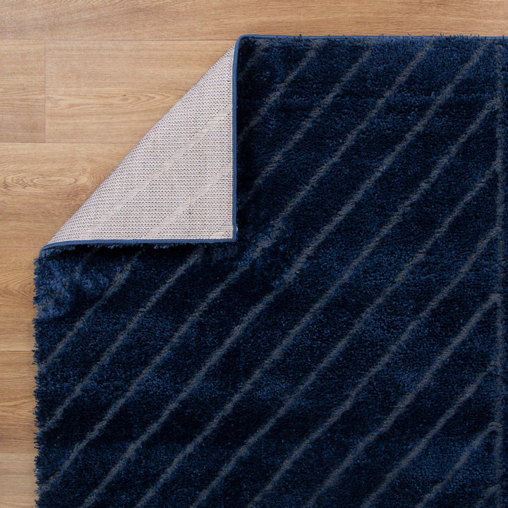 Tender Modern Navy Shag Rug