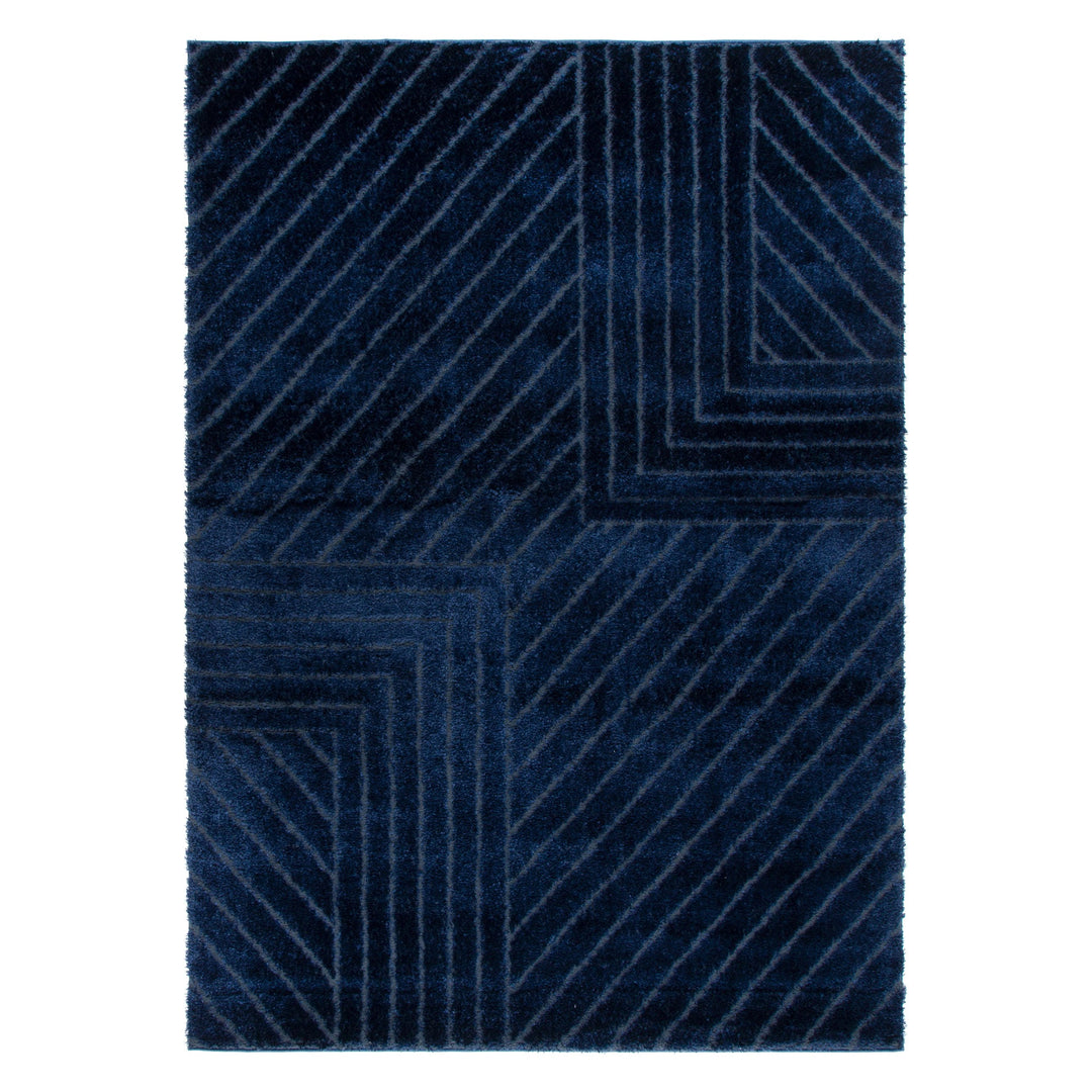 Tender Modern Navy Shag Rug