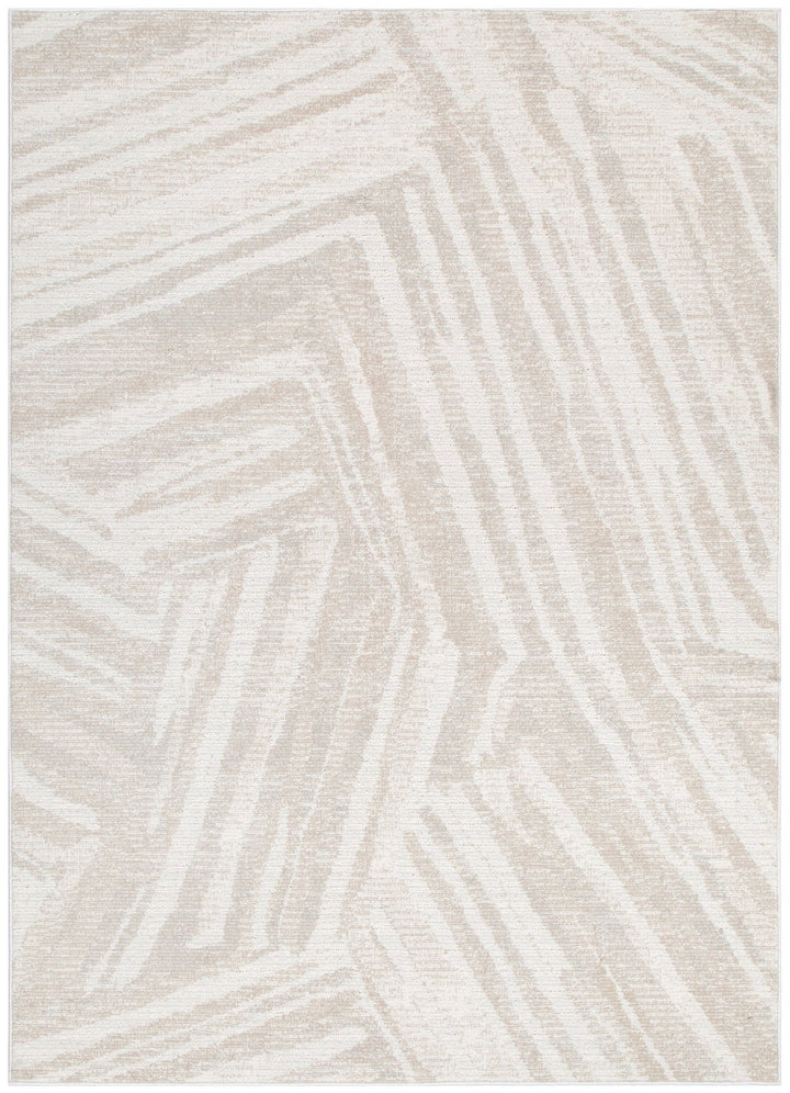 Toscana Geo Lines Beige Cream Rug