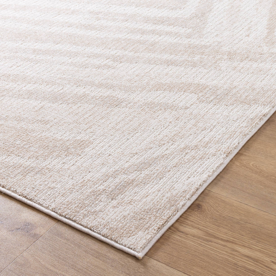 Toscana Geo Lines Beige Cream Rug