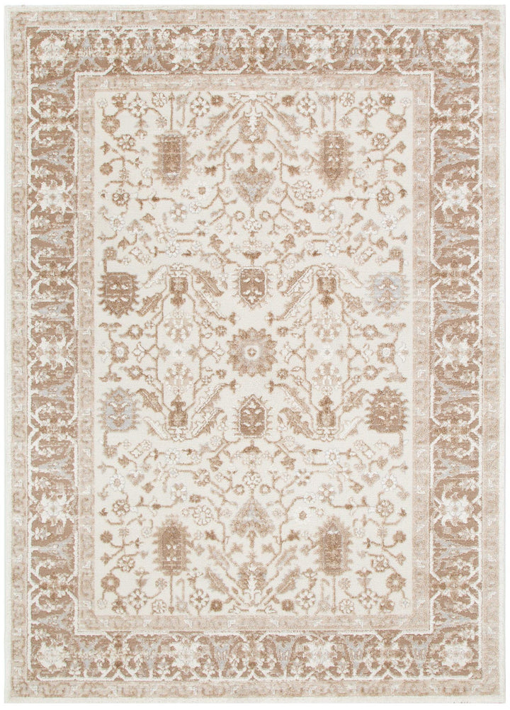 Sierra Oriental Border Beige Rug