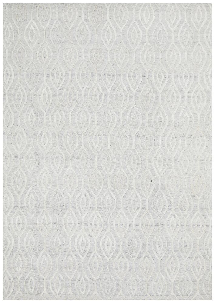 Visions Winter Wish White Modern Rug