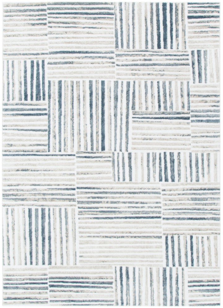 Wellington Geometric Lines Blue Rug