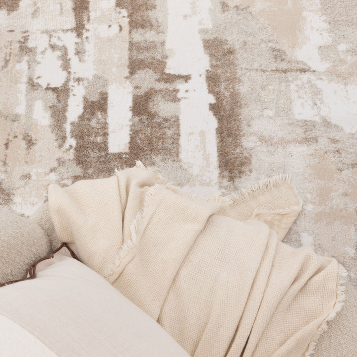 Wellington Abstract Wash Brown Rug