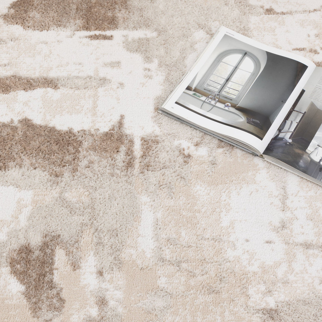 Wellington Abstract Wash Brown Rug