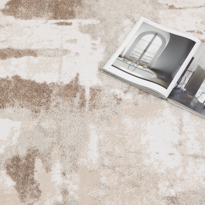 Wellington Abstract Wash Brown Rug