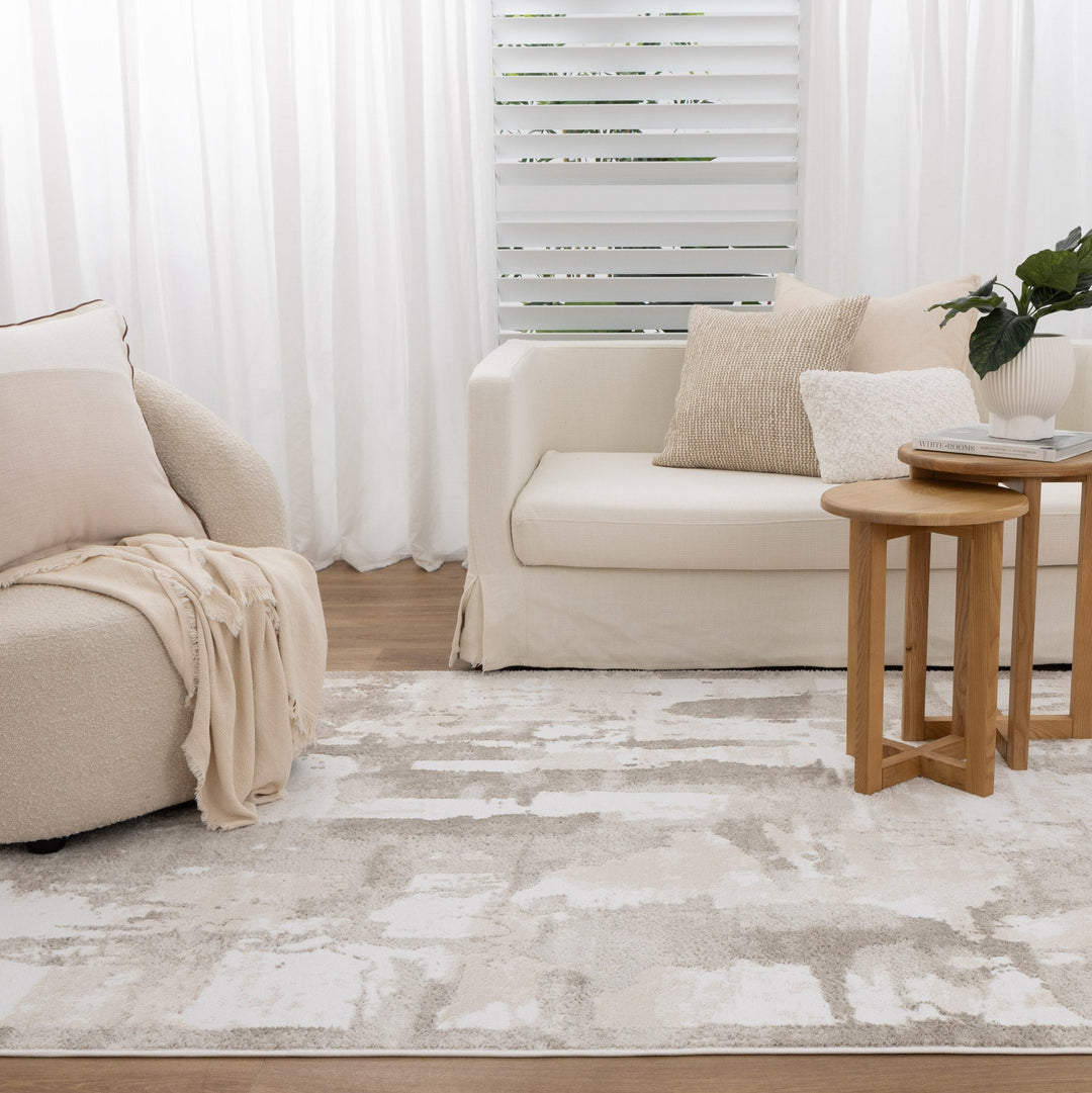Wellington Abstract Wash Beige Rug