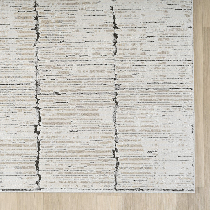 Elementa Stone Grid Runner Rug