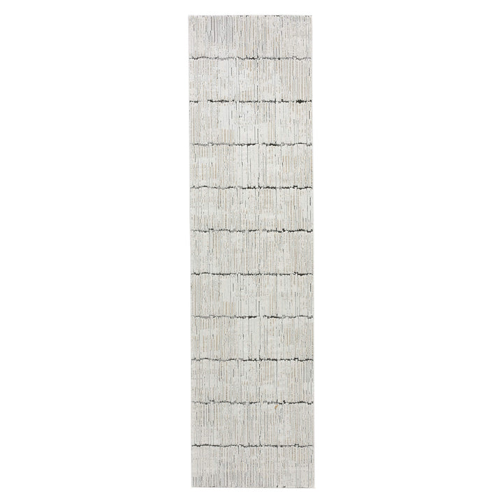 Elementa Stone Grid Runner Rug