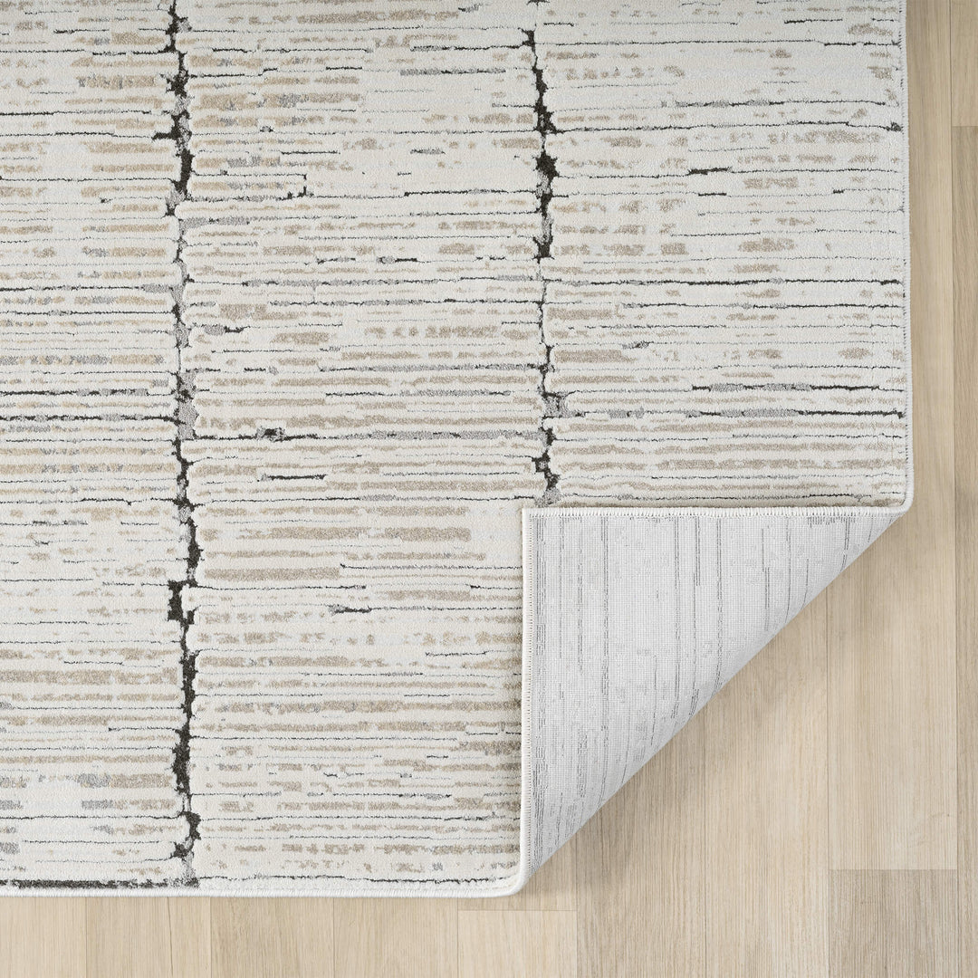 Elementa Stone Grid Runner Rug