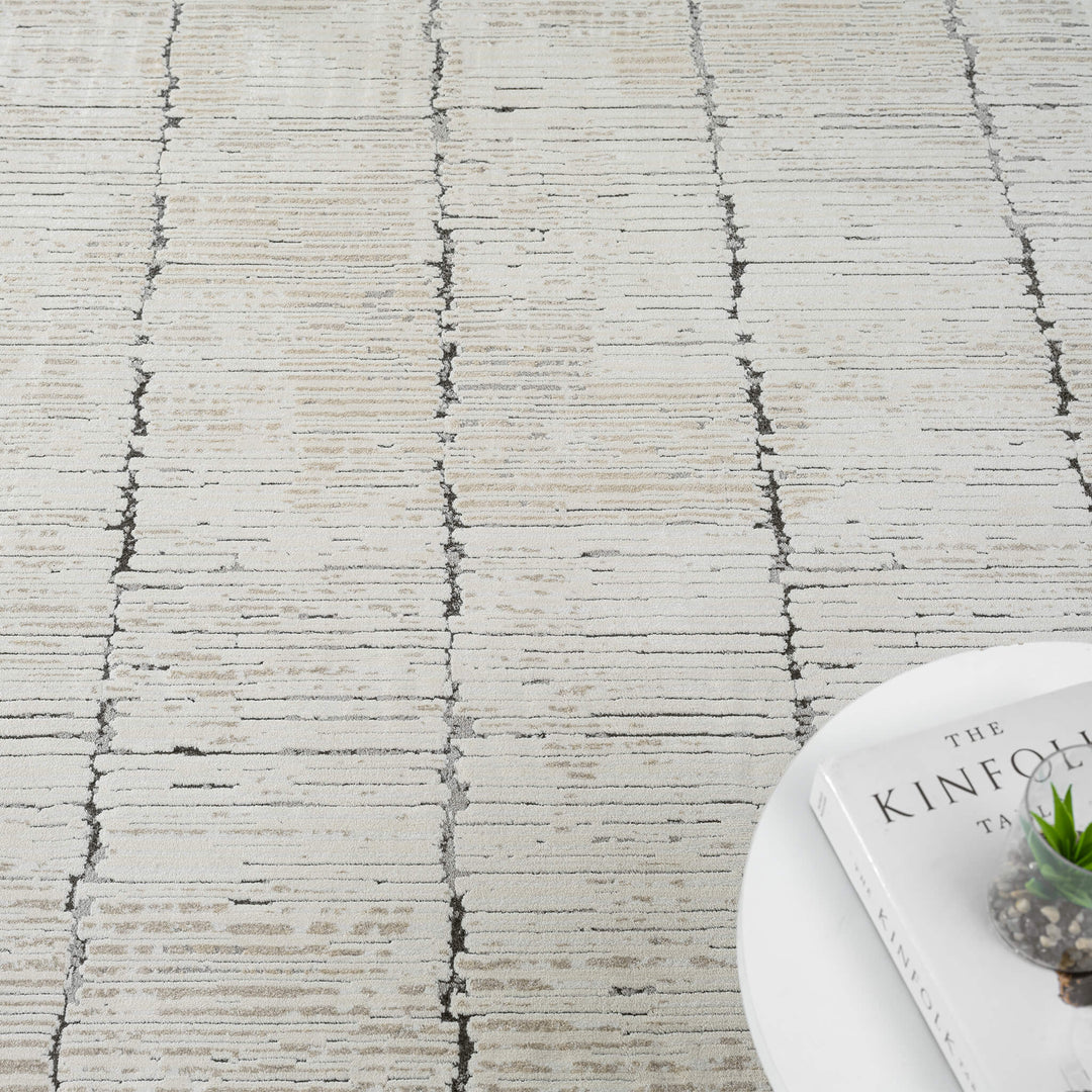 Elementa Stone Grid Rug