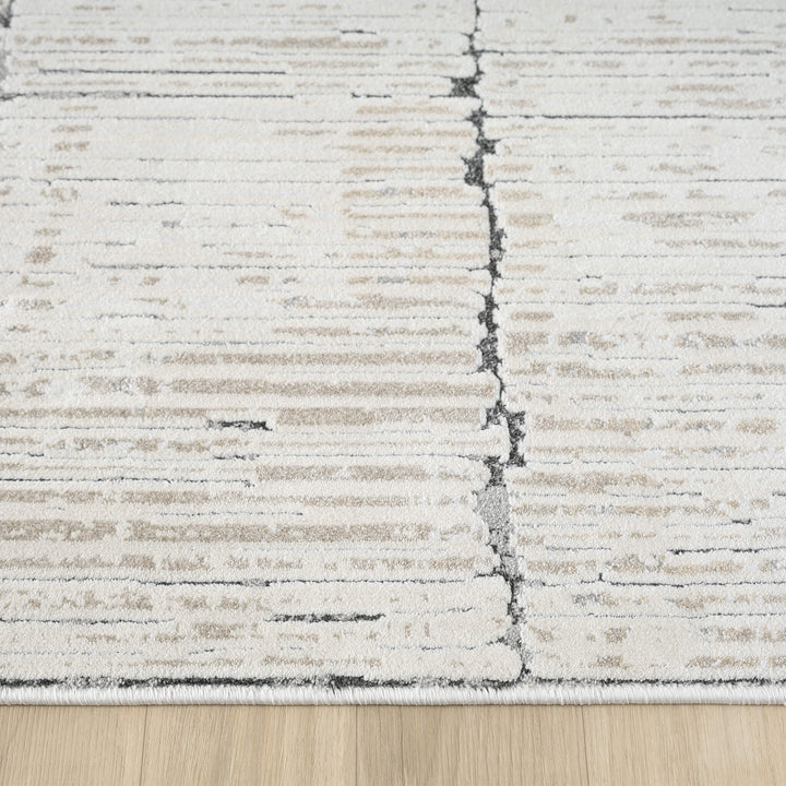 Elementa Stone Grid Rug