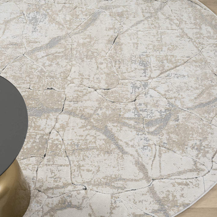 Elementa Stone Vein Pebble Round Rug