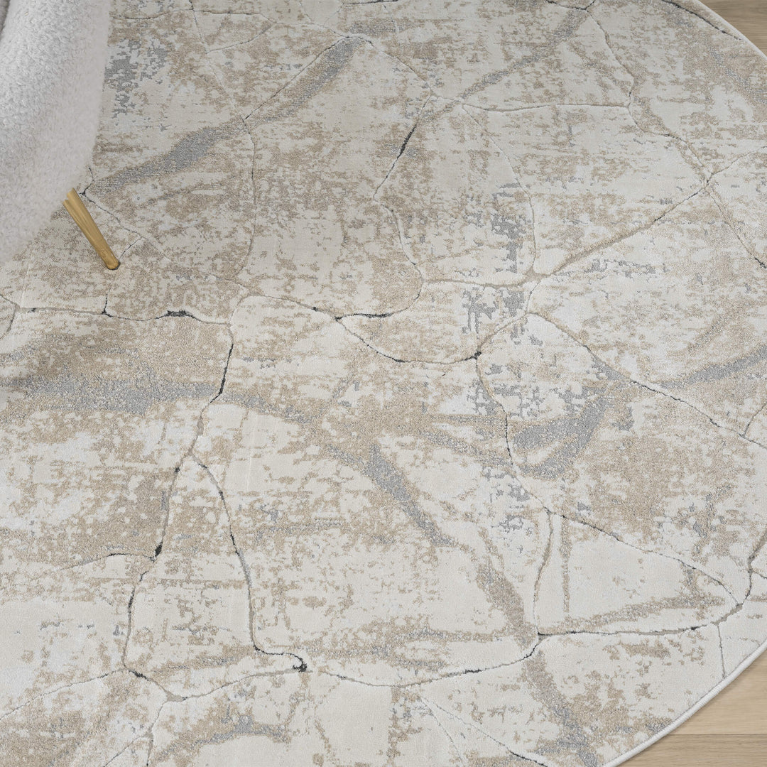 Elementa Stone Vein Pebble Round Rug