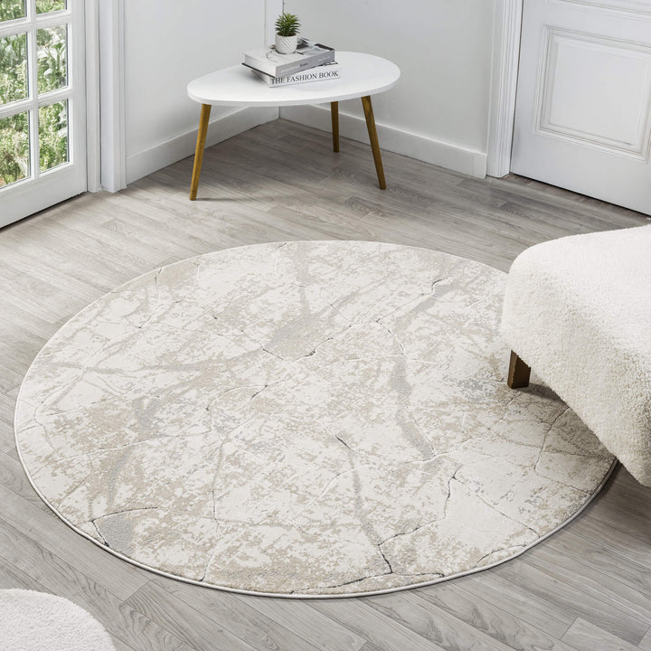 Elementa Stone Vein Pebble Round Rug