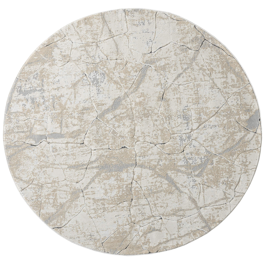 Circular Stone Rug Elementa Stone Vein Pebble Round Rug – Rugs N More