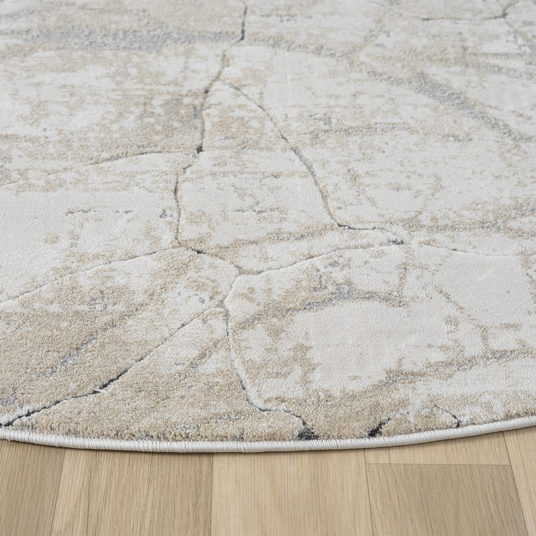 Elementa Stone Vein Pebble Round Rug