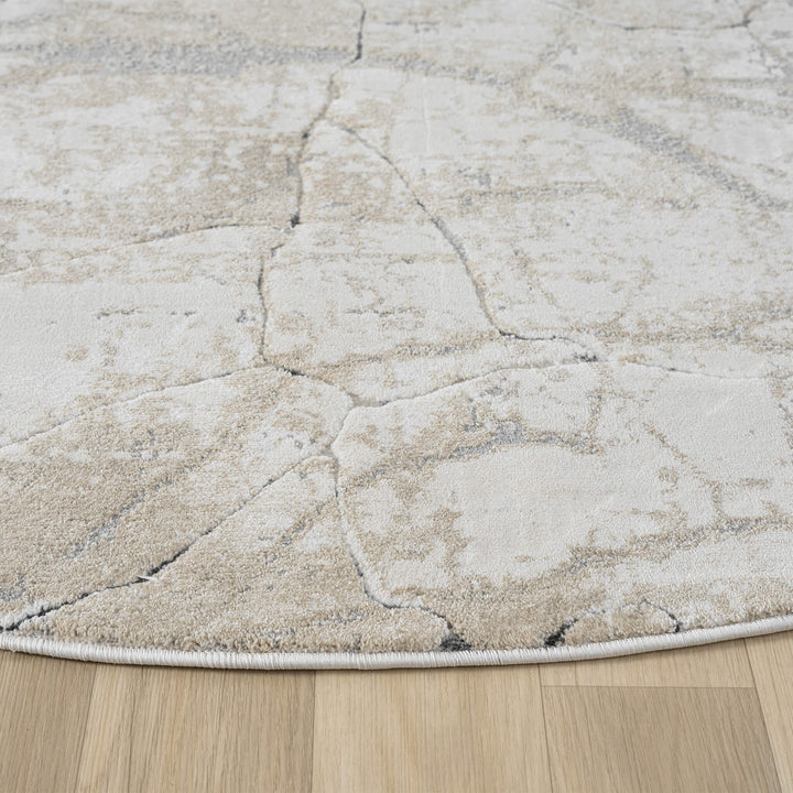 Elementa Stone Vein Pebble Round Rug