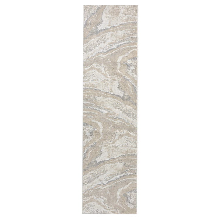 Elementa Marble Flow Slate Runner Rug