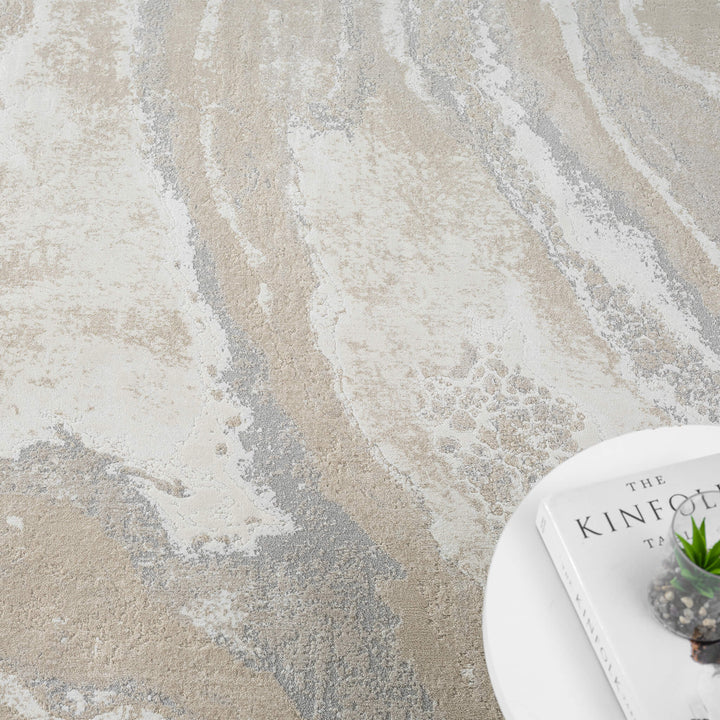 Elementa Marble Flow Slate Rug