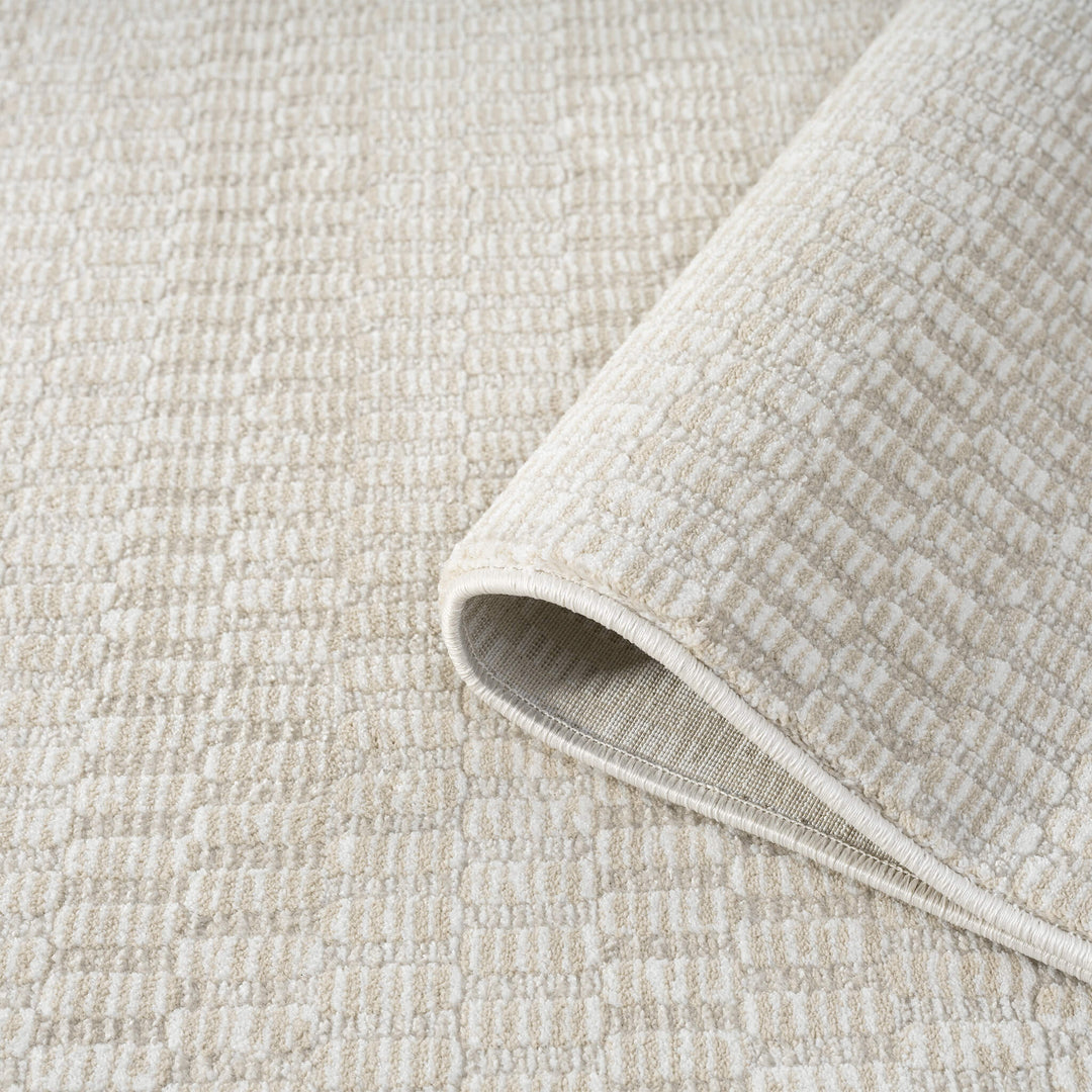Elementa Woven Texture Vanilla Runner Rug