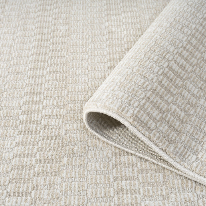 Elementa Woven Texture Vanilla Runner Rug