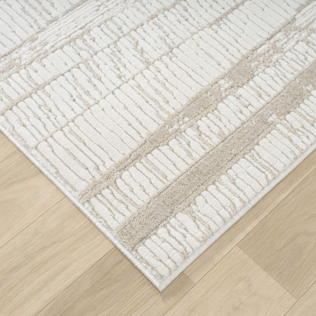 Elementa Crosshatch Linen Runner Rug