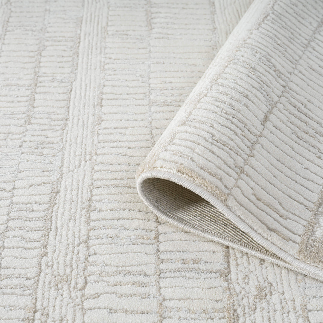 Elementa Crosshatch Linen Runner Rug