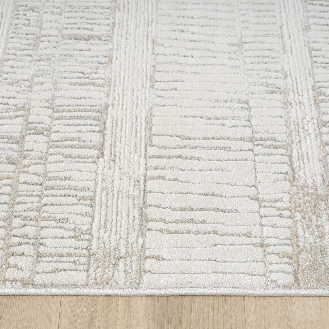 Elementa Crosshatch Linen Runner Rug