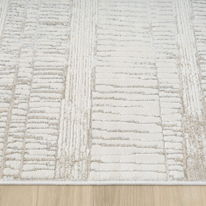 Elementa Crosshatch Linen Runner Rug